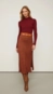 top gola alta cropped lurex de tricot animale
