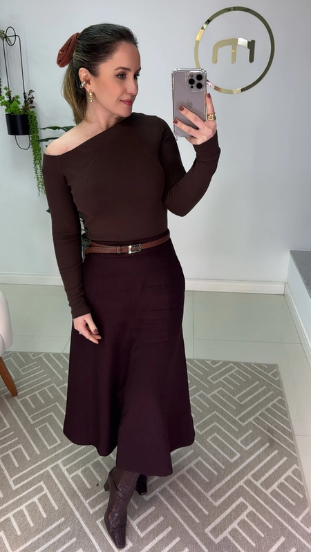 Saia midi visco malu