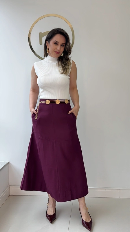Saia midi visco malu