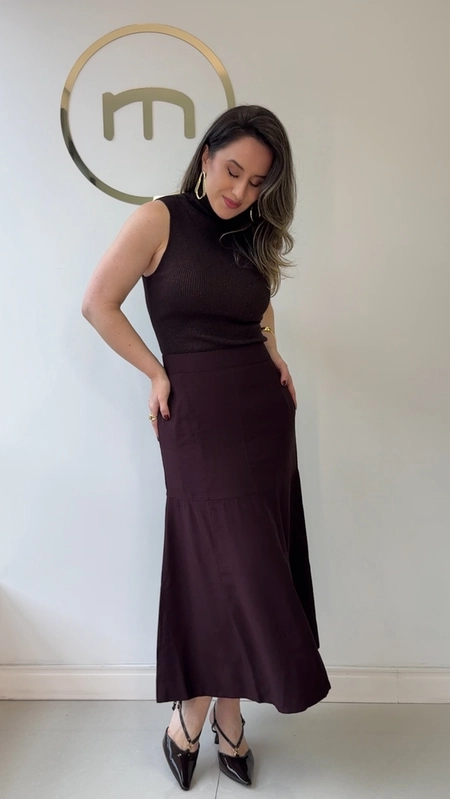 Saia midi visco malu