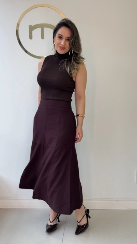 Saia midi visco malu