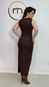 Vestido basic midi malha malu
