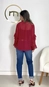 blusa bata manga longa chiffon babados