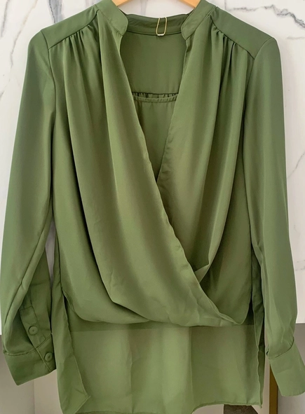 blusa crepe ml cachecouer gola padre