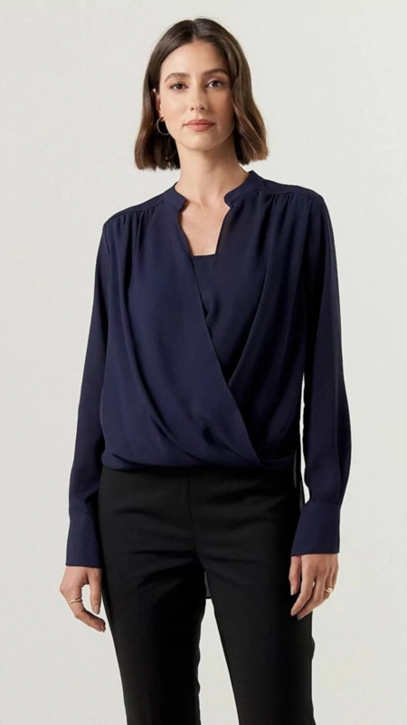 blusa crepe ml cachecouer gola padre