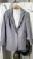 blazer alongado botão forrado