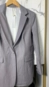blazer alongado botão forrado