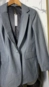 blazer alongado botão forrado