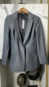 blazer alongado botão forrado