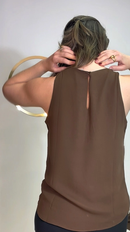 regata crepe pregas chic