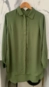 camisa crepe manga longa alongada
