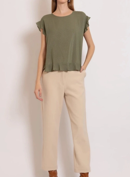 blusa manga curta ana lurex borda barroca