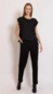 Blusa manga curta ana lurex borda barroca