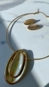 Conjunto colar e brinco dynamic stone
