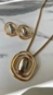 Conjunto colar e brinco hipno organic