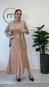 vestido midi suede com cinto