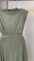 vestido midi suede com cinto