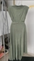 vestido midi suede com cinto