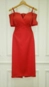 vestido midi serena decote duplo