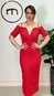 vestido midi serena decote duplo