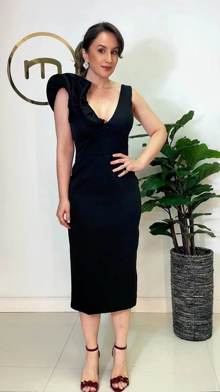 vestido midi elegance volare