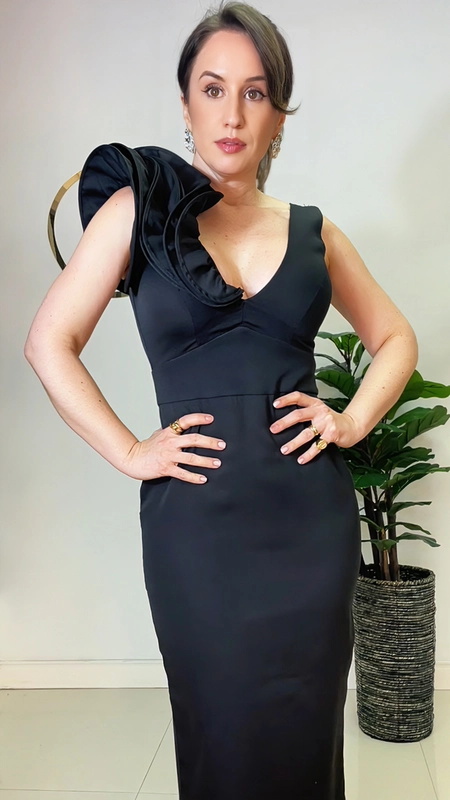 vestido midi elegance volare
