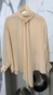 camisa crepe gola laço