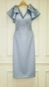 vestido midi estruture manga laço