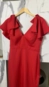 vestido midi estruture manga laço