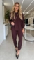 conjunto calça e blusa tricot toque modal fly