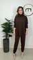 conjunto calça e blusa tricot toque modal fly