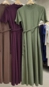 vestido midi maya manga curta com cinto