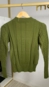 blusa tricot toque modal ponto trançado