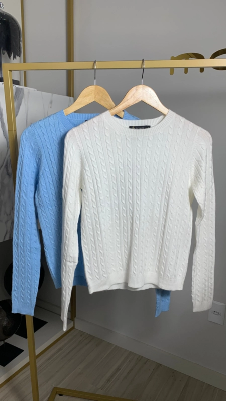 blusa tricot toque modal trancinha