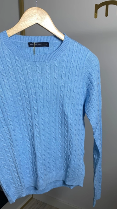 blusa tricot toque modal trancinha