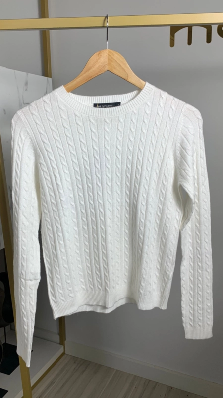 blusa tricot toque modal trancinha