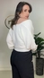 calça reta alfaiataria botões bolso faca
