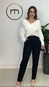 blusa tricot transpassada dec v isabela