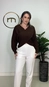 blusa tricot transpassada dec v isabela