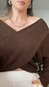 blusa tricot transpassada dec v isabela