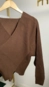 blusa tricot transpassada dec v isabela