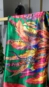 lenço estampado plumas 90x90