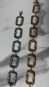 cinto metal correntes elos textura