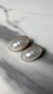 brinco pérola vintage chic oval