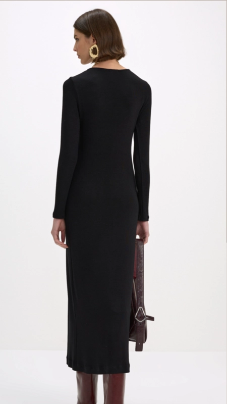 Vestido malha manga longa sarah