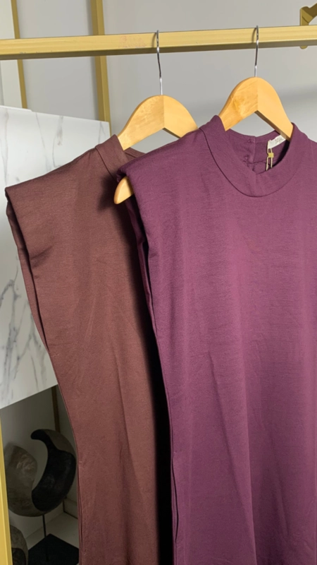 Vestido midi malha essence