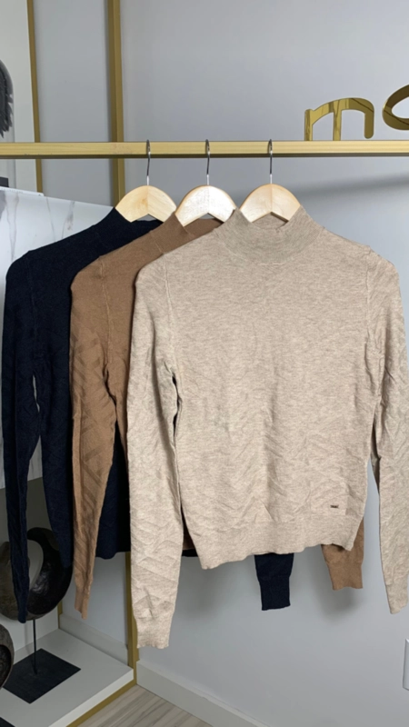 Blusa tricot toque modal letícia