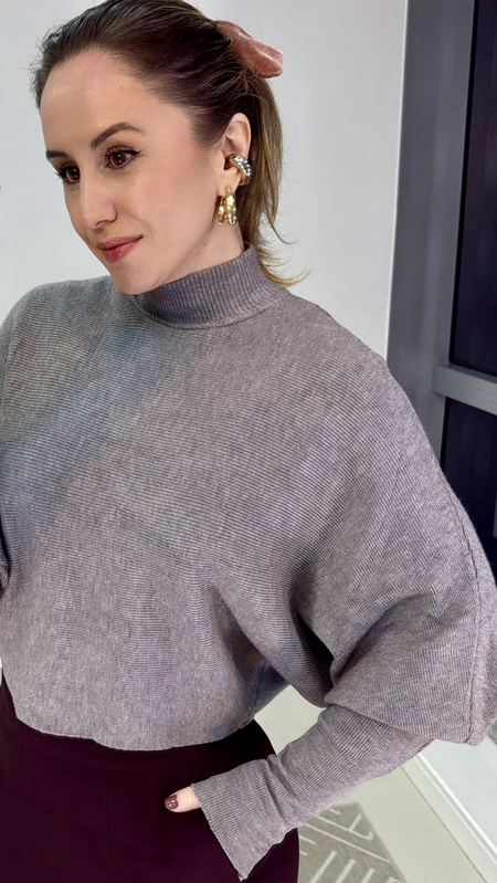 blusa tricot canelada camila