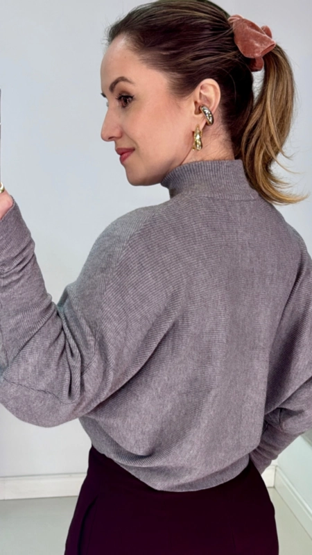 blusa tricot canelada camila