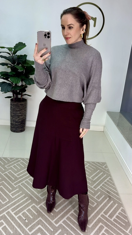 blusa tricot canelada camila